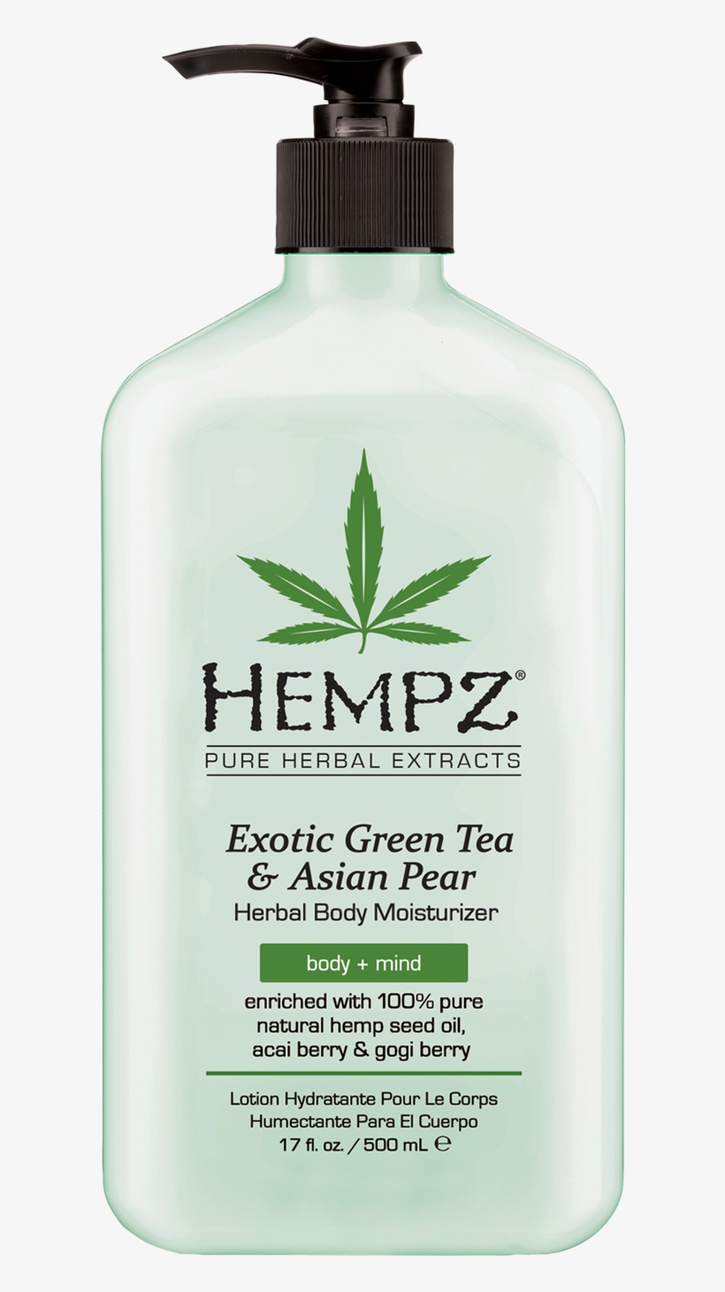Exotic Green Tea & Asian Pear Moisturizer - Hempz Exotic Green Tea & Asian Pear Herbal Moisturizer, transparent png