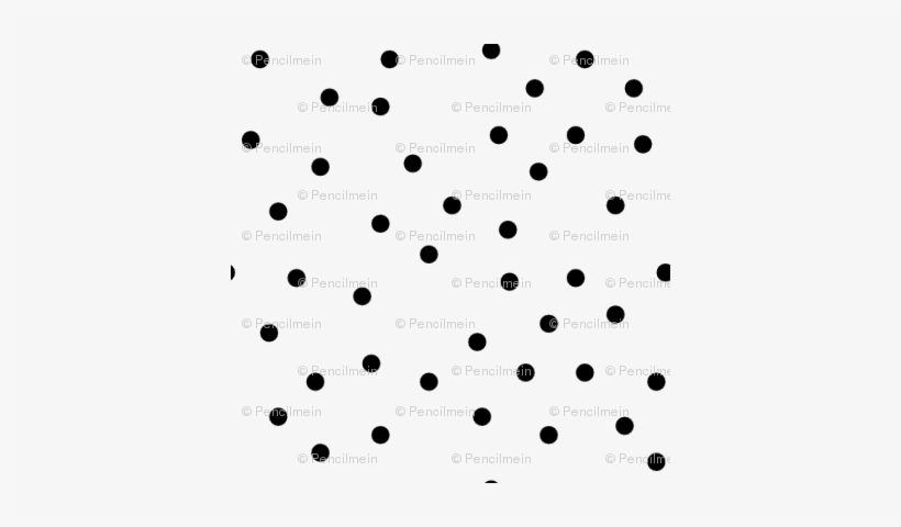 Small Black Polka Dots On White - Wrapping Paper, transparent png