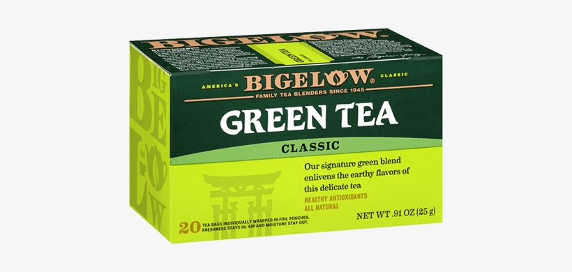 Green Tea Bags Bigelow, transparent png