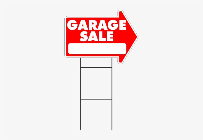 Garage Sale Yard Sale Rummage Sale Yard Sign Arrow - Garage Sale Sign Png, transparent png