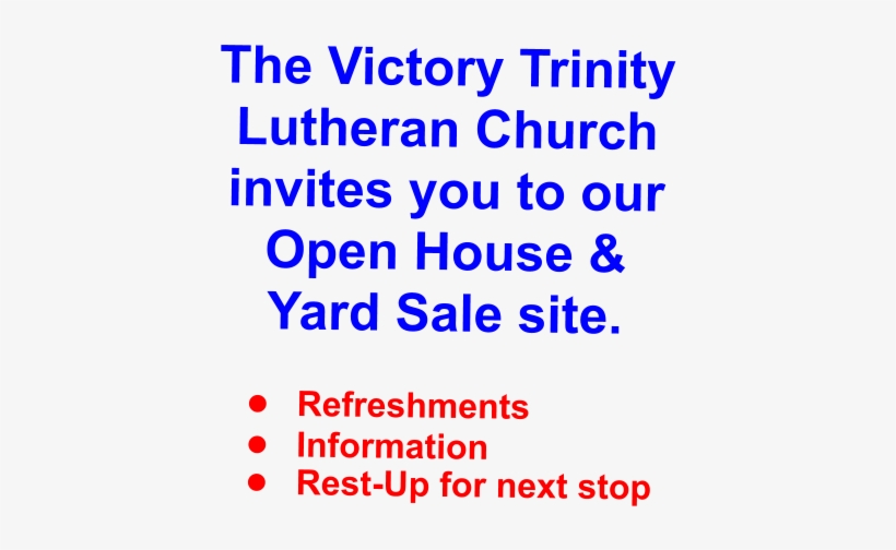 The Victory Trinity Lutheran Church Invites You To - Victory Trinty Lutheran Church, transparent png