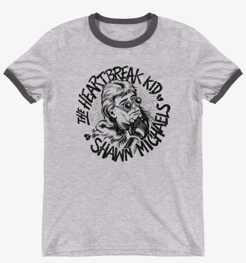 Shawn Michaels "heartbreak Kid Sketch" Unisex Ringer - True Love Is Seen In The Eyes, transparent png