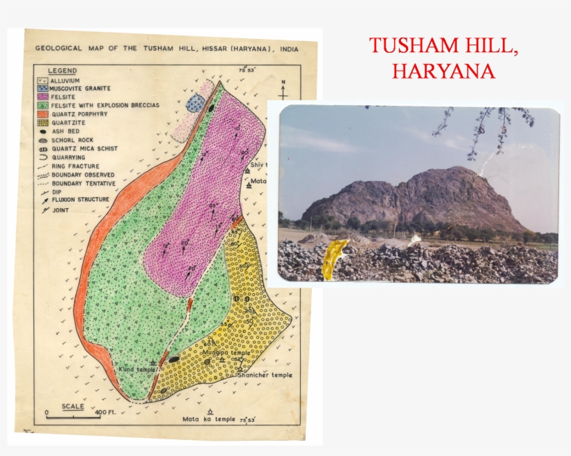 Geological Map Tusam Hill Haryana - Geological Map Of Haryana, transparent png