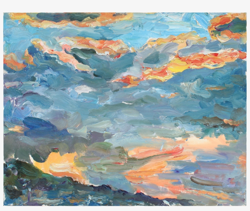 San Francisco Clouds At Sunset Landscape In Oil, transparent png