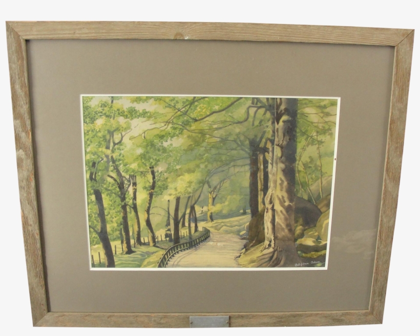 Watercolor Landscape Painting By Stephen Adam, - Picture Frame, transparent png
