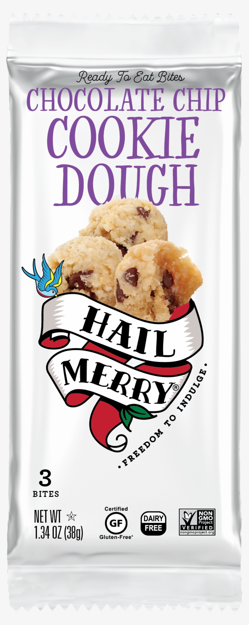 Chocolate Chip Cookie Dough Sleeve - Hail Merry Chocolate Almond Butter Cup, transparent png