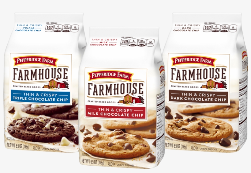 Pepperidge Farm Farmhouse Cookies - Pepperidge Farm Farmhouse Cookies, Triple Chocolate, transparent png