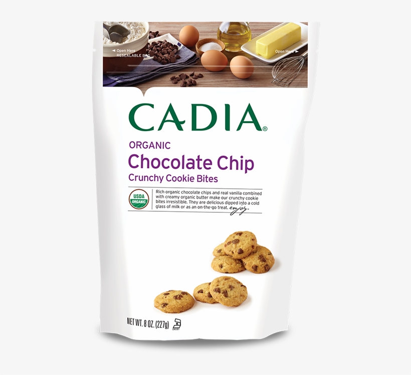 Rich Organic Chocolate Chips And Real Vanilla Combined - Cadia Organic Animal Cookies 8 Oz, transparent png