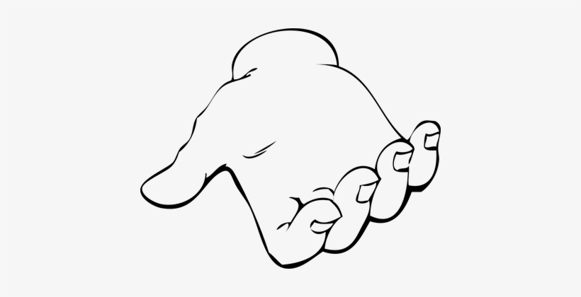 Hand, Open, Reach, Give, Take, Finger - Lending A Hand Clipart, transparent png