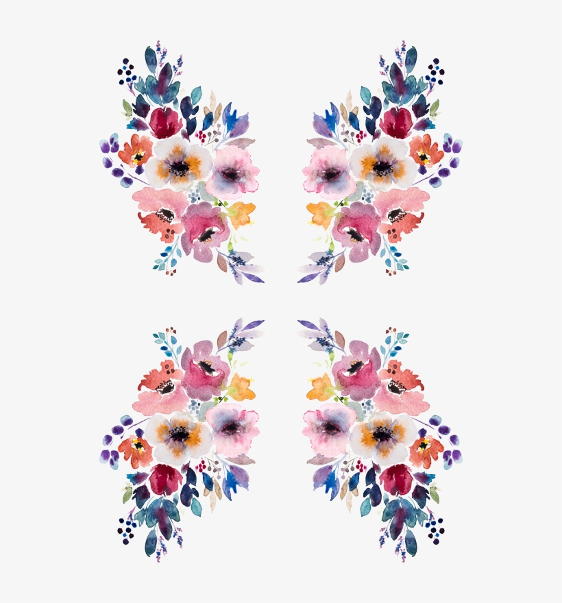 Berry Fabric - Fall Flower Watercolor Bouquet Custom, transparent png