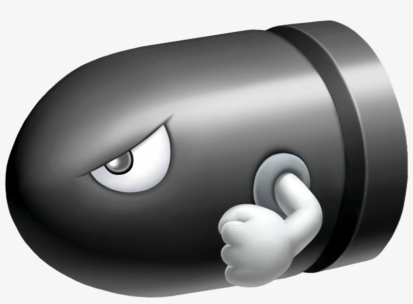 Bullet Bill Mkw2 - Mario Kart Rocket, transparent png