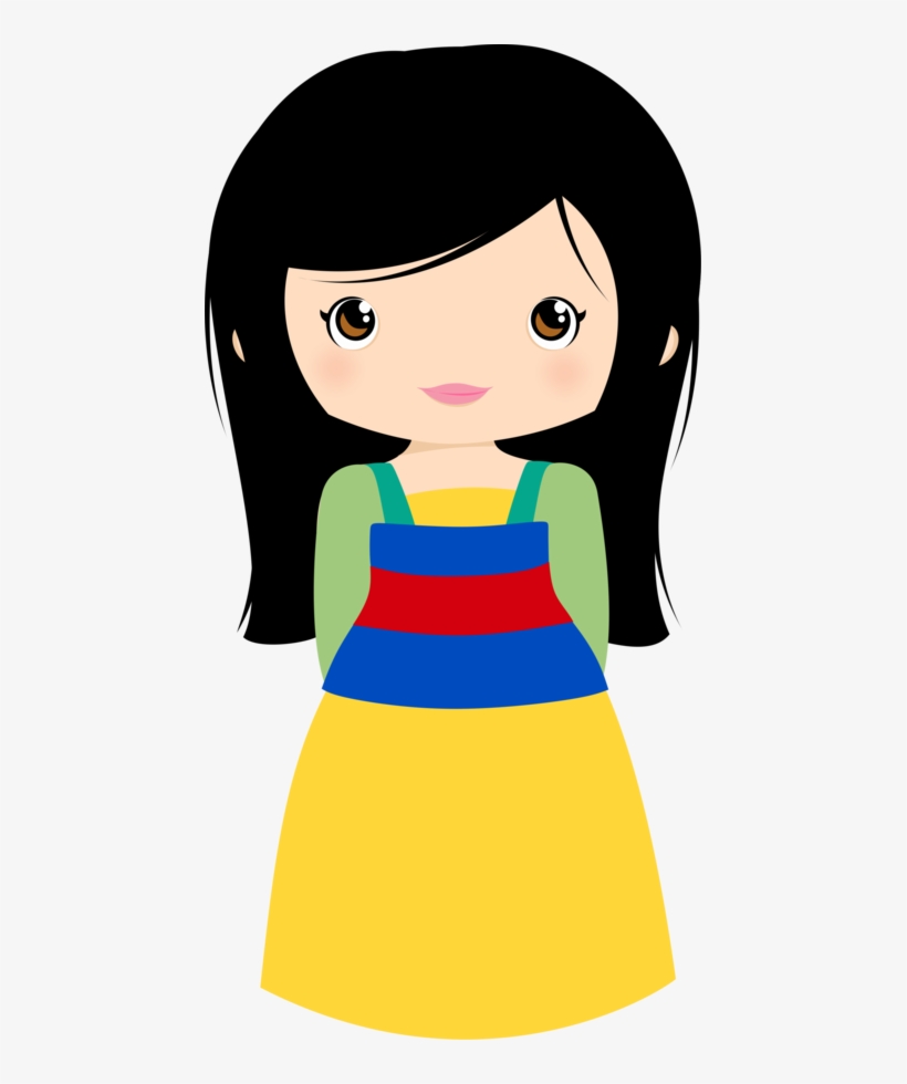 Princesas Disney Cutes - Cute Disney Princess Clipart, transparent png