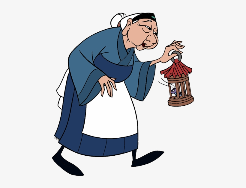Back To Mulan Clip Art Menu - Grandmother Fa, transparent png