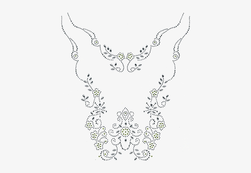 Ab Scattered Stones Scoop Neckline - Scoop Neck, transparent png