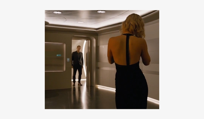 Jennifer Lawrence Movie Passengers Black Form-fitting - Jennifer Lawrence Passengers Black Dress, transparent png