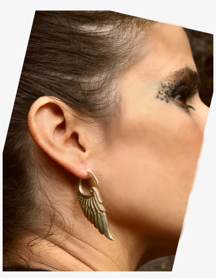 Erbs04 Unique Brass Earring Www - Earring, transparent png
