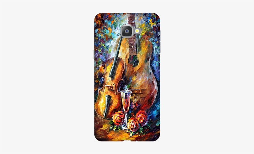Water Color Guitarpainting Samsung Galaxy A9 Pro Mobile - Violin Painting, transparent png