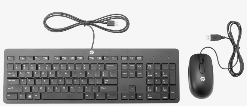 Keyboard/mouse Combination, Usb, German Layout Hewlett - Hp Slim Usb Keyboard And Mouse, transparent png