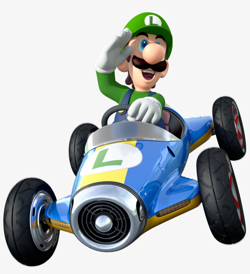 Cheap Luigi Artwork Alt Mario Kart Png With Decoration - Mario Kart 8 Characters Luigi, transparent png