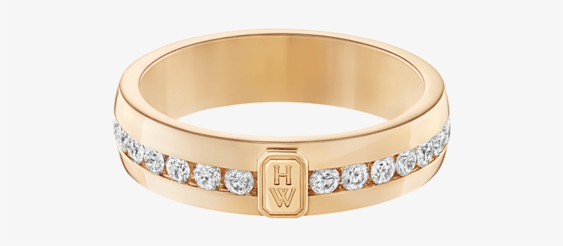 Harry Winston Ring Yellow Gold, transparent png