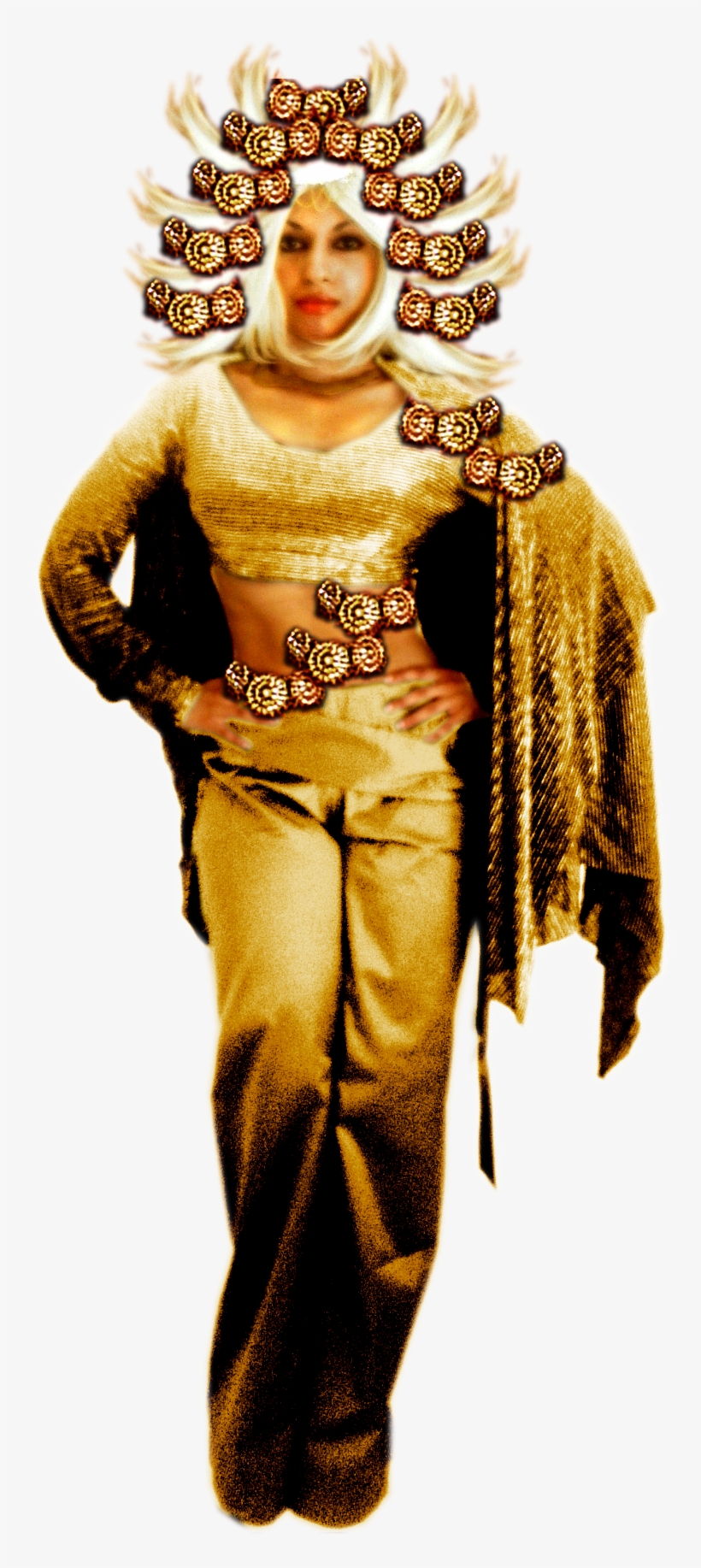 Sun Light Sunshine Enlightenment Red Gold Divinity - Costume, transparent png