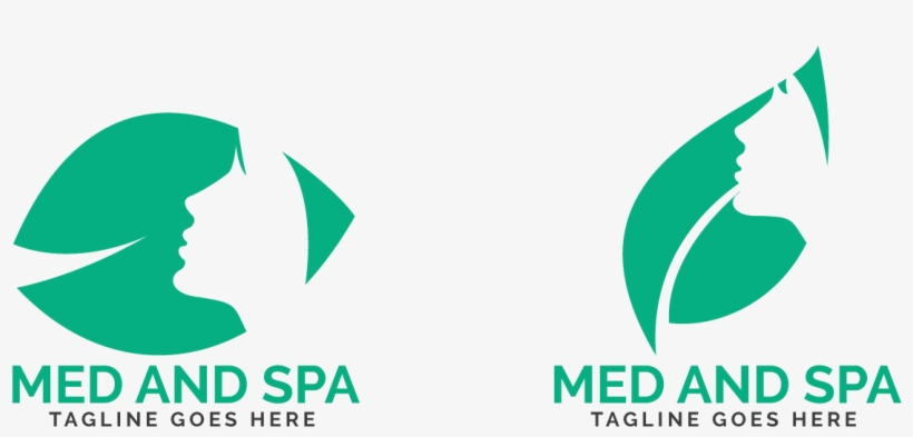 Med And Spa Logo Design - Graphic Design, transparent png