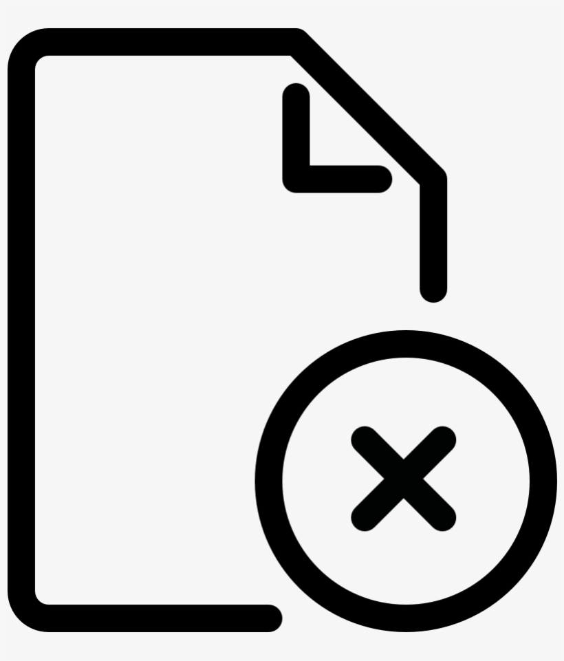 Document Action Delete - Type Form Icon, transparent png