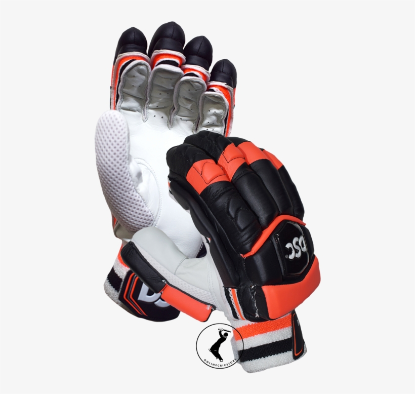 Dsc Condor Flite Cricket Batting Gloves, Black Orange - Black Cricket Batting Gloves, transparent png