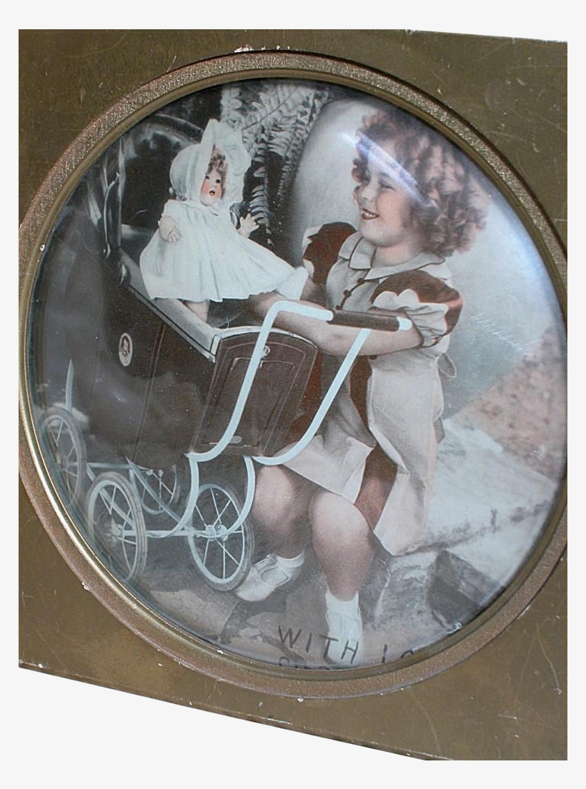 Shirley Temple Framed Picture With Bubble Glass Comes - Picture Frame, transparent png