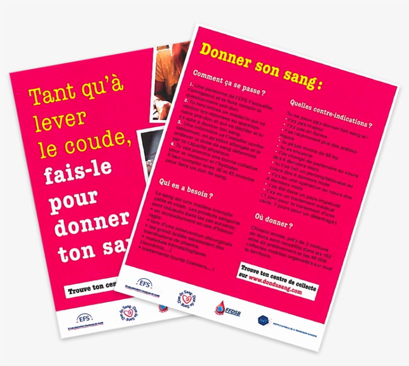 The Aim Is To Increase The Number Of Blood Donors Aged - Brochure, transparent png
