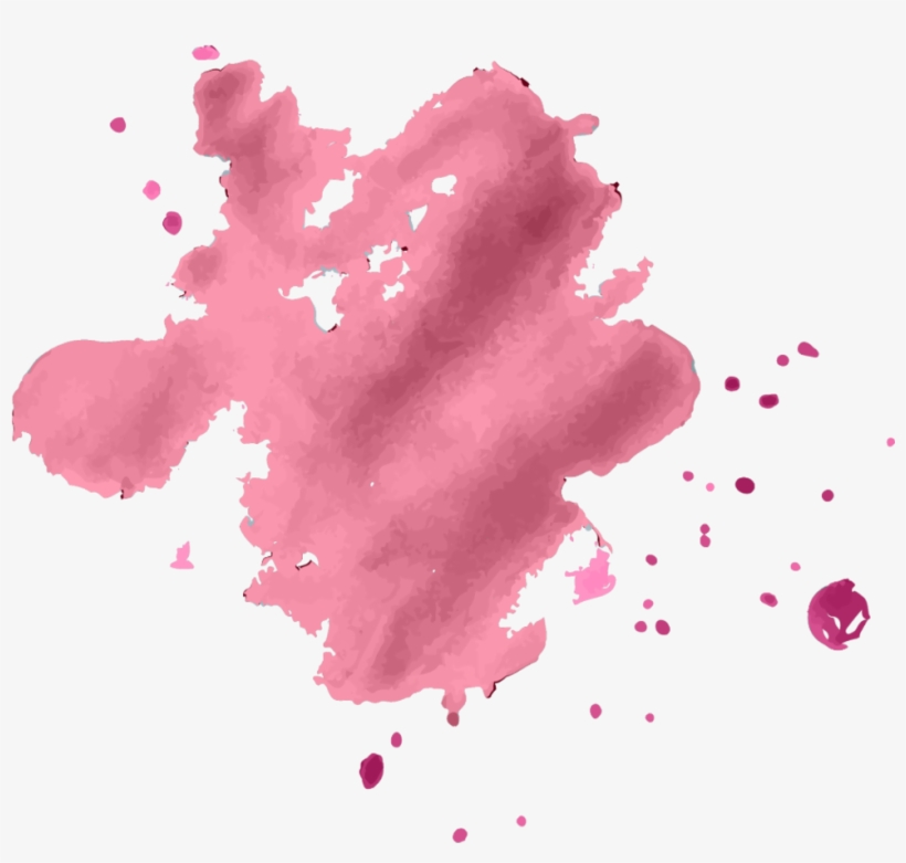 Color Colour Pink Brush Pinkbrush Drip Driping Colordri - Watercolor Painting, transparent png