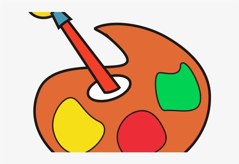 Brush Clipart Colour - Palette, transparent png