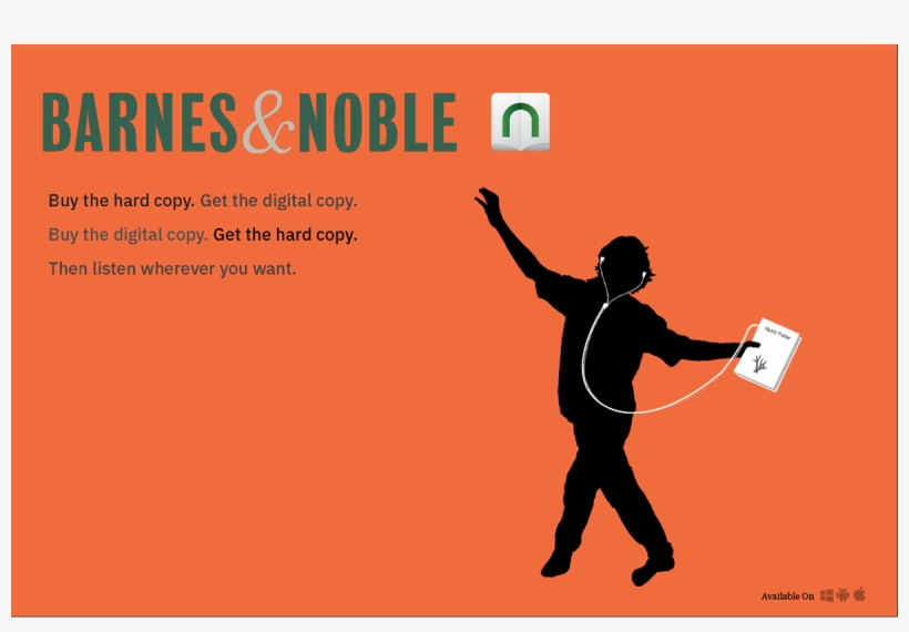 Creating An Ad For An App That Barnes & Noble Had Just - Illustration, transparent png