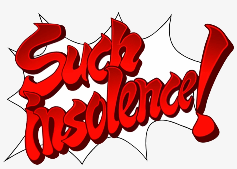 Here's A Look At "such Insolence - Phoenix Wright Such Insolence, transparent png