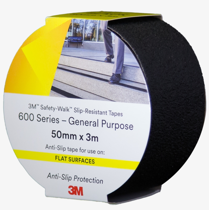 3m Safety Walk General Purpose Tapes 600, Black 50mm - Label, transparent png