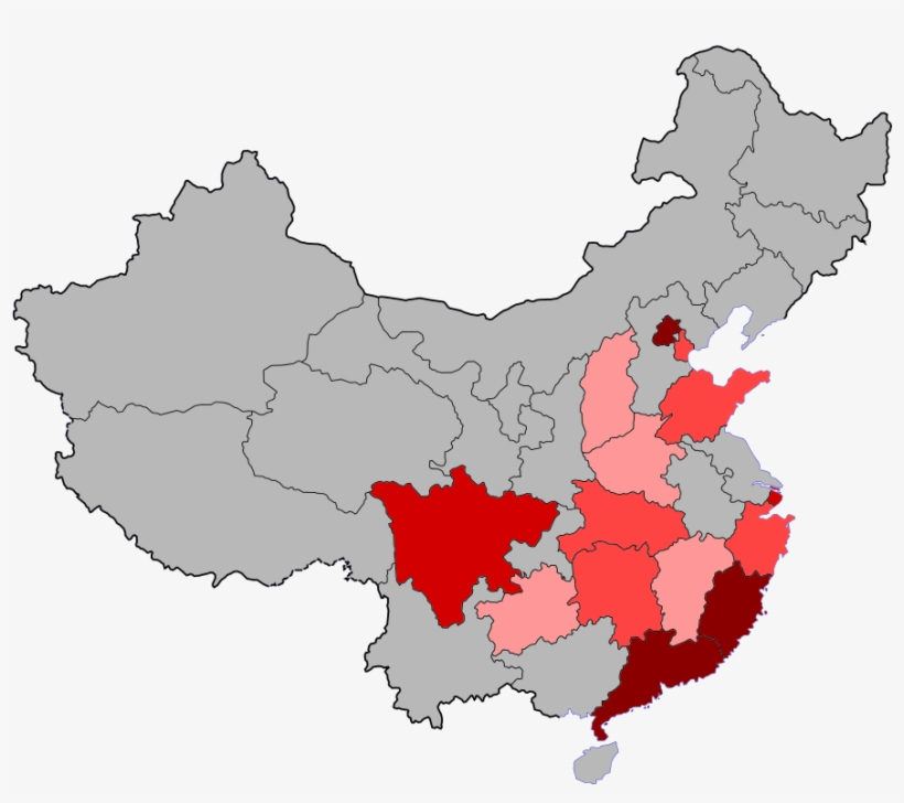File H1n1 China Map By Confirmed Casesg Wikimedia Mons - China Map, transparent png