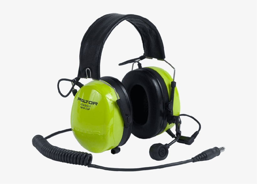 3m™ Peltor™ Ground Crew Headset, Fitted With Ptt On - Headset Peltor, transparent png