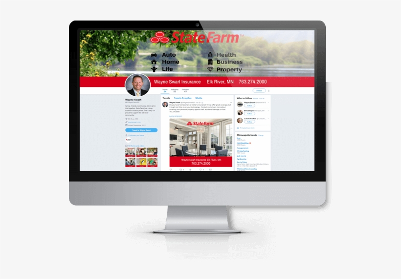 Wayne Swart State Farm Insurance Agent Website - Online Advertising, transparent png