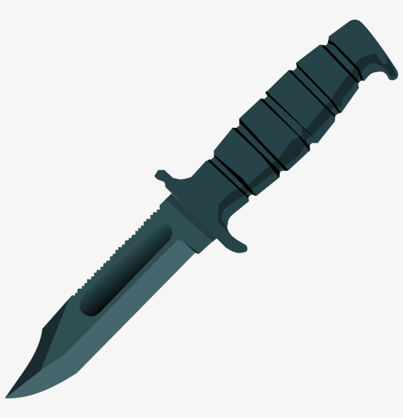 Cartoonish Bowie Knife - Best Survival Knife, transparent png