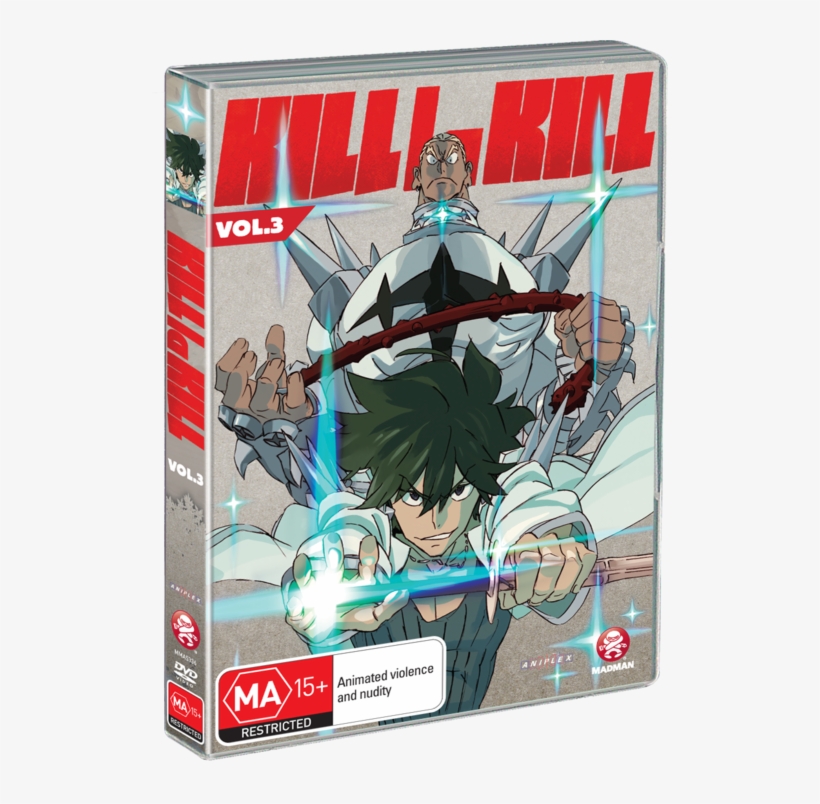 Kill La Kill Vol 03 - Kill La Kill Blu Ray Cover, transparent png