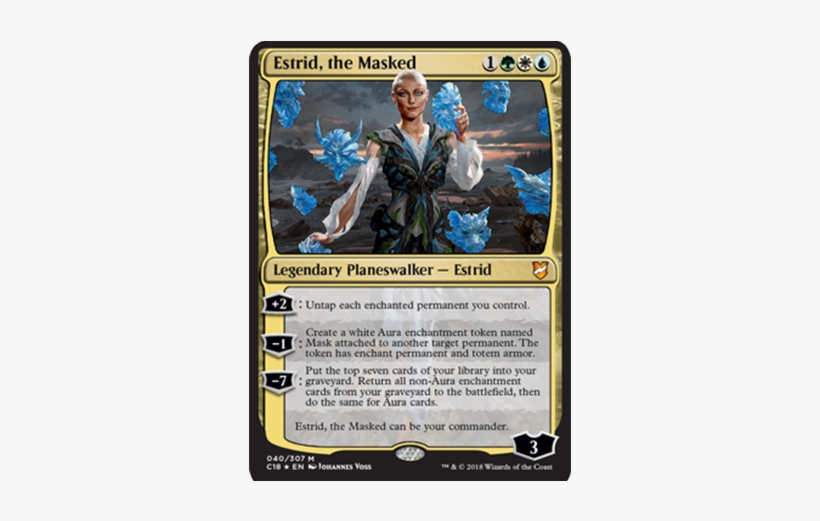 Make Sure This Commander Is Waiting For You Come Launch - Estrid The Masked Mtg, transparent png