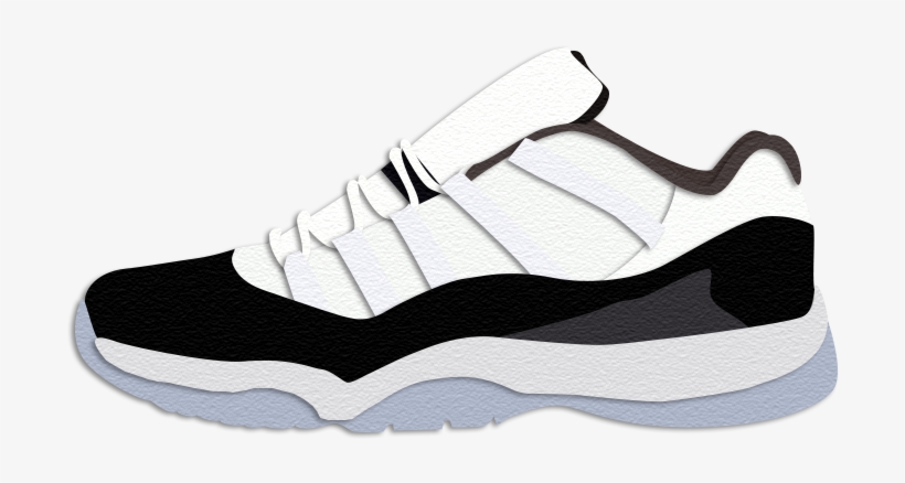 Nike Air Jordan 11 Retro Low 'concord' - Sneakers, transparent png