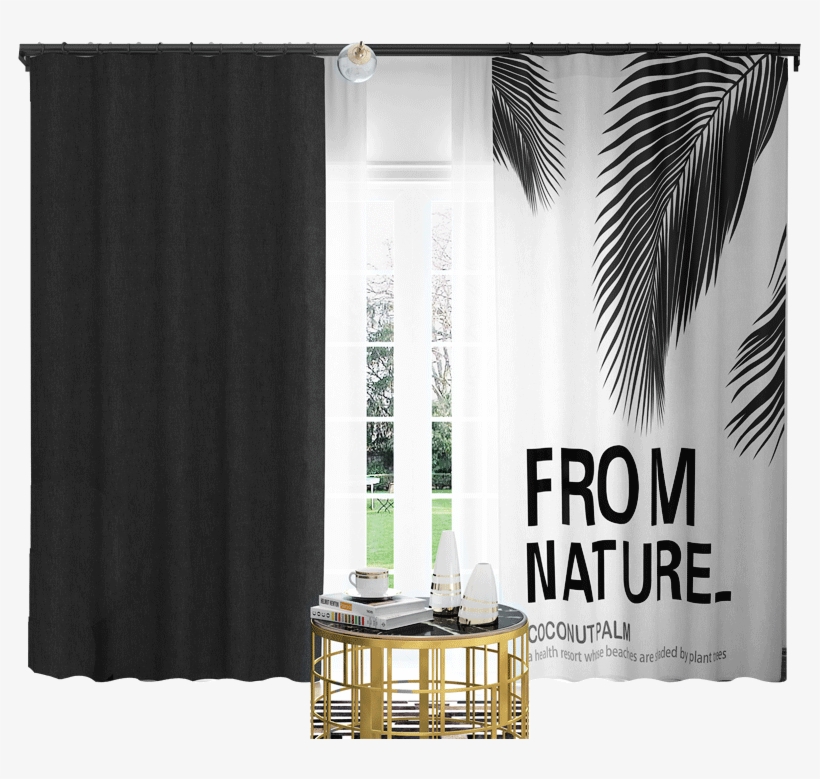 Sofni Simple Modern Nordic Ins Wind Finished Curtains - Banner, transparent png