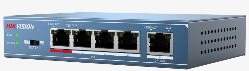 Ds 3e0105p E 3 2 - Hikvision 4 Port Poe Switch, transparent png