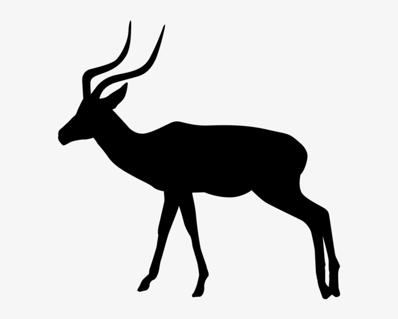 Gazelle Silhouette Png Transparent Clip Art Image Gallery - Impala