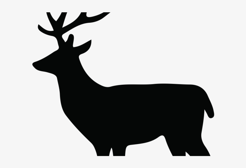 Dear Clipart Deer Silhouette - Female Deer Silhouette Png, transparent png