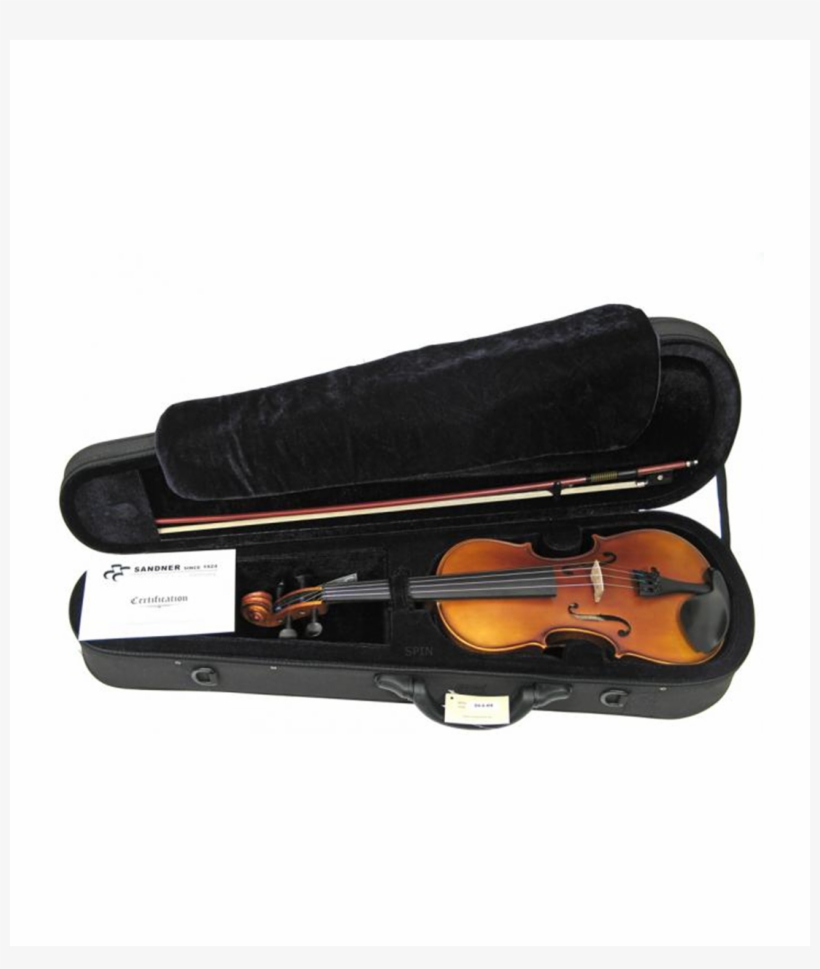Sandner Sv2c Half Size Student Violin Outfit With Case - Sandner Violin, transparent png