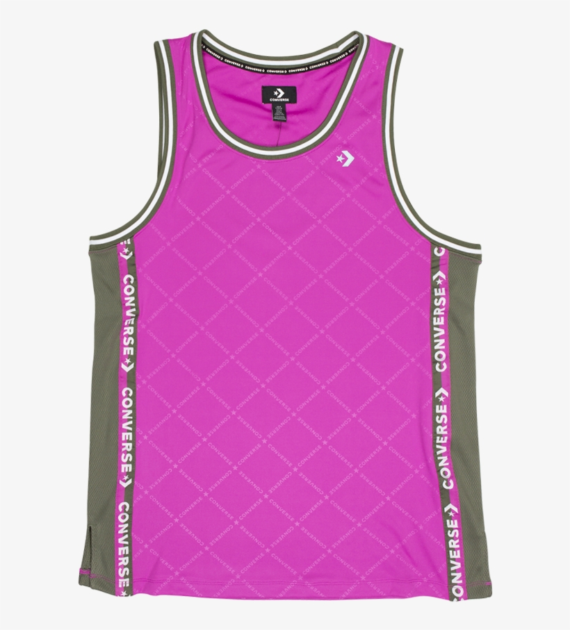 Men Star Chevron Basketball Jersey Active Fushcia - Sweater Vest, transparent png