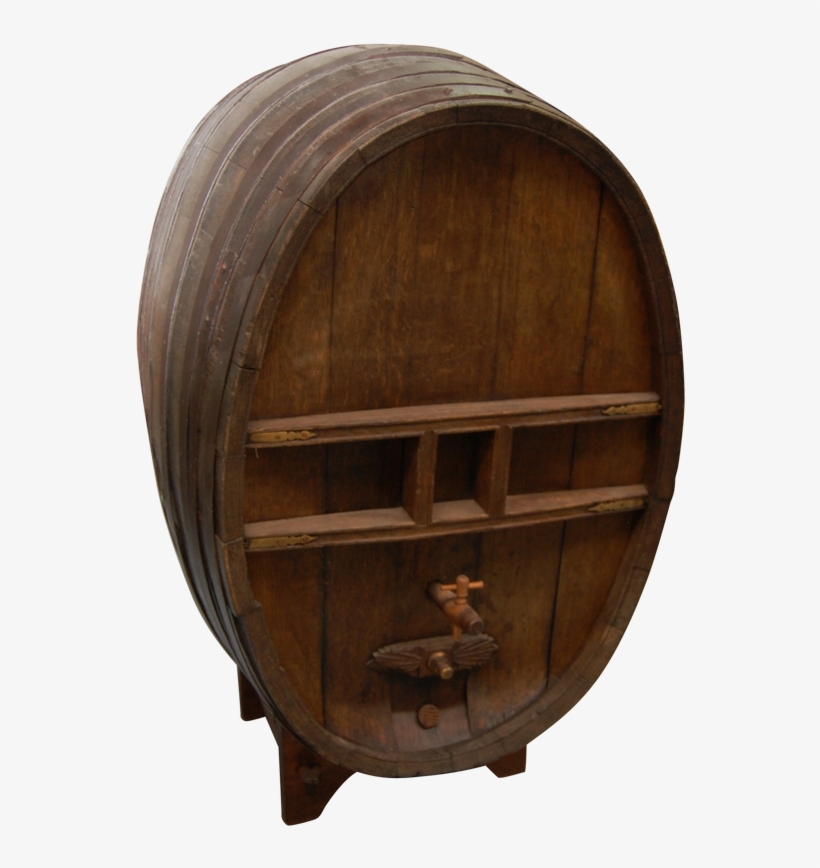 French 19th Century Wine Barrel, transparent png