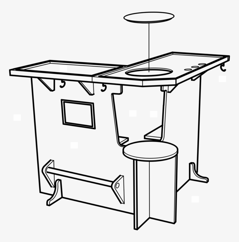 Bar Clipart Bar Table - Knock Down Bar Table, transparent png